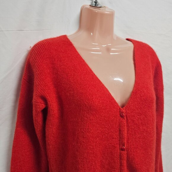La Maille Sezane V Neck Button Up Cardigan Sweater Women Size XS Mohair Alpaca - Picture 2 of 11